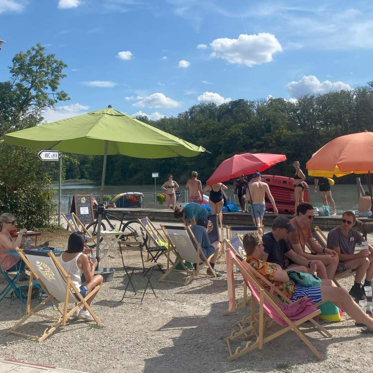 Terrasse de la buvette "Au Moulin" 