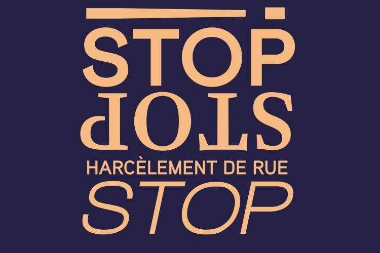 Visuel Stop harcèlement de rue